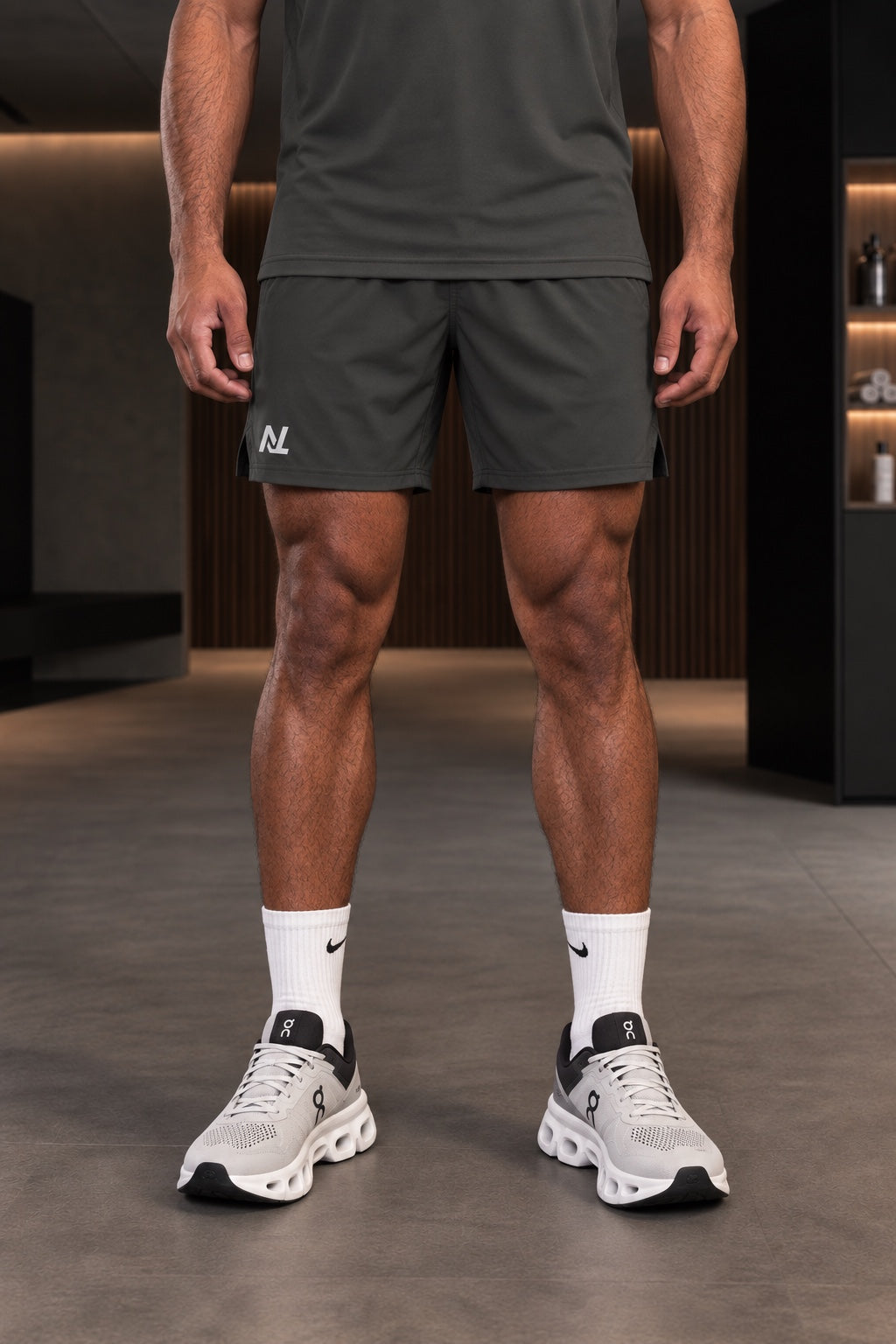 Novélle Performance Shorts – Charcoal 3