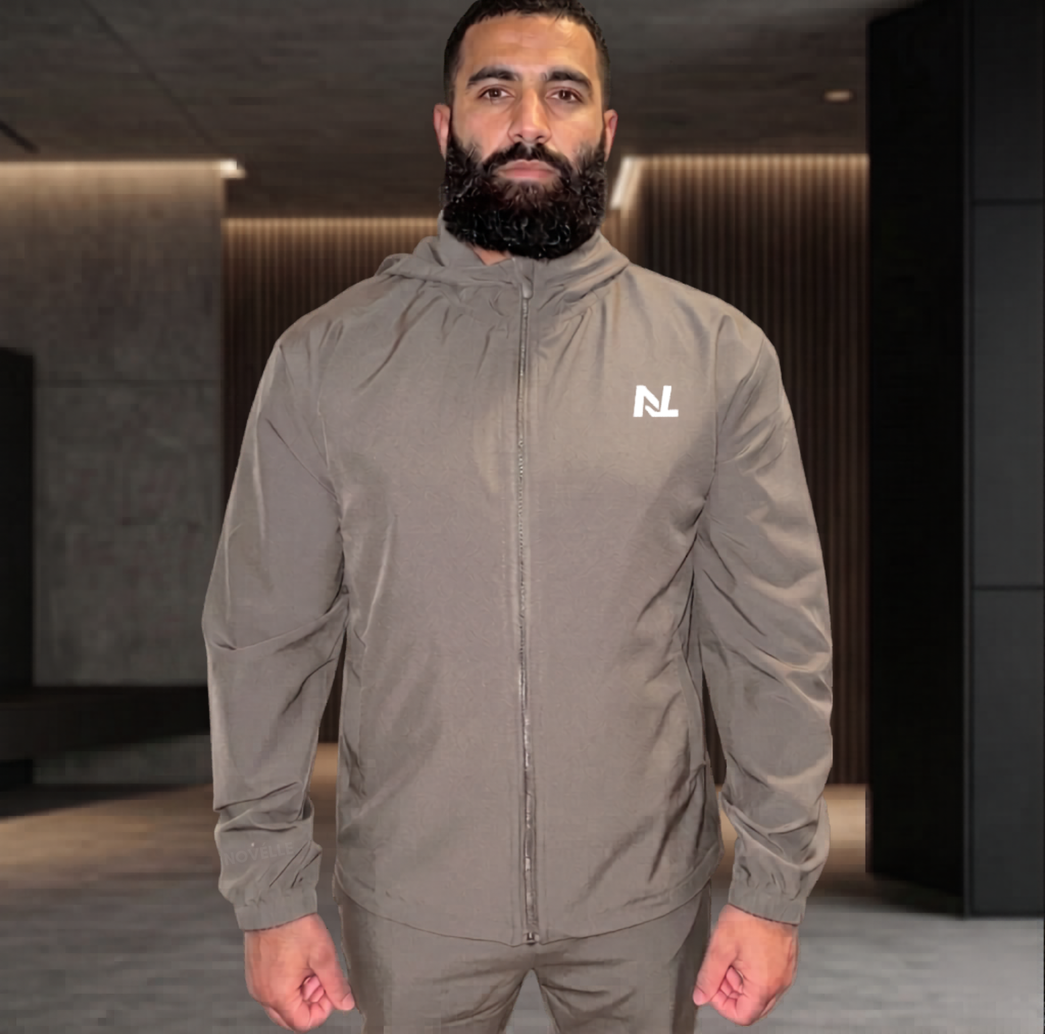 Novélle Reflective Tracksuit – Taupe