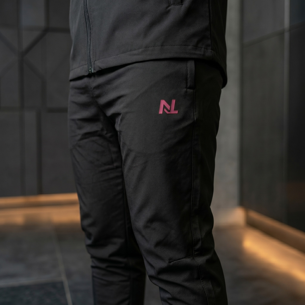 Novélle Tracksuit – Black/Pink